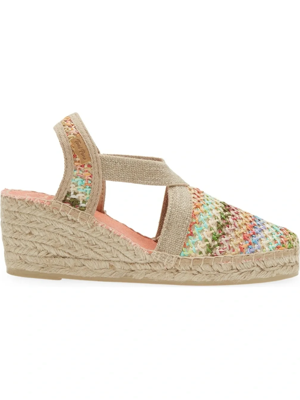 Toni Pons Terra Wedge Espadrille (Sz 39) Multi Beige